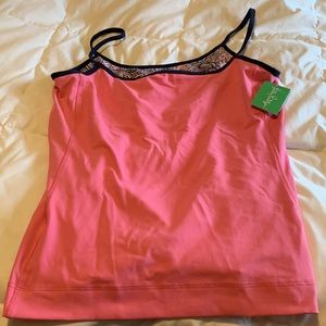 Lilly lotus top camisole/tank with built-in bra